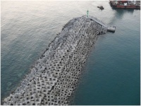 Волнозащитное сооружение на акватории Грузового района морского порта Сочи в устье р.Мзымта (Объект Олимпиады - 2014)